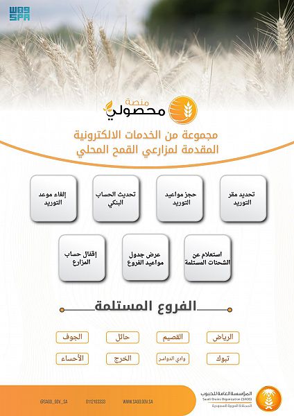 المؤسسة العامة للحبوب تعلن جاهزيتها لبدء استلام القمح المحلي