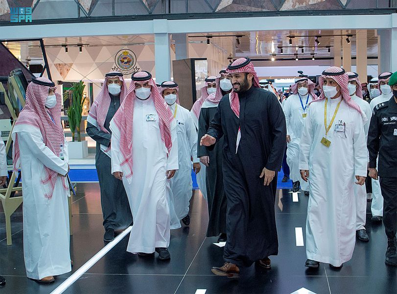 نيابة عن خادم الحرمين الشريفين .. ولي العهد يدشن معرض الدفاع العالمي2022