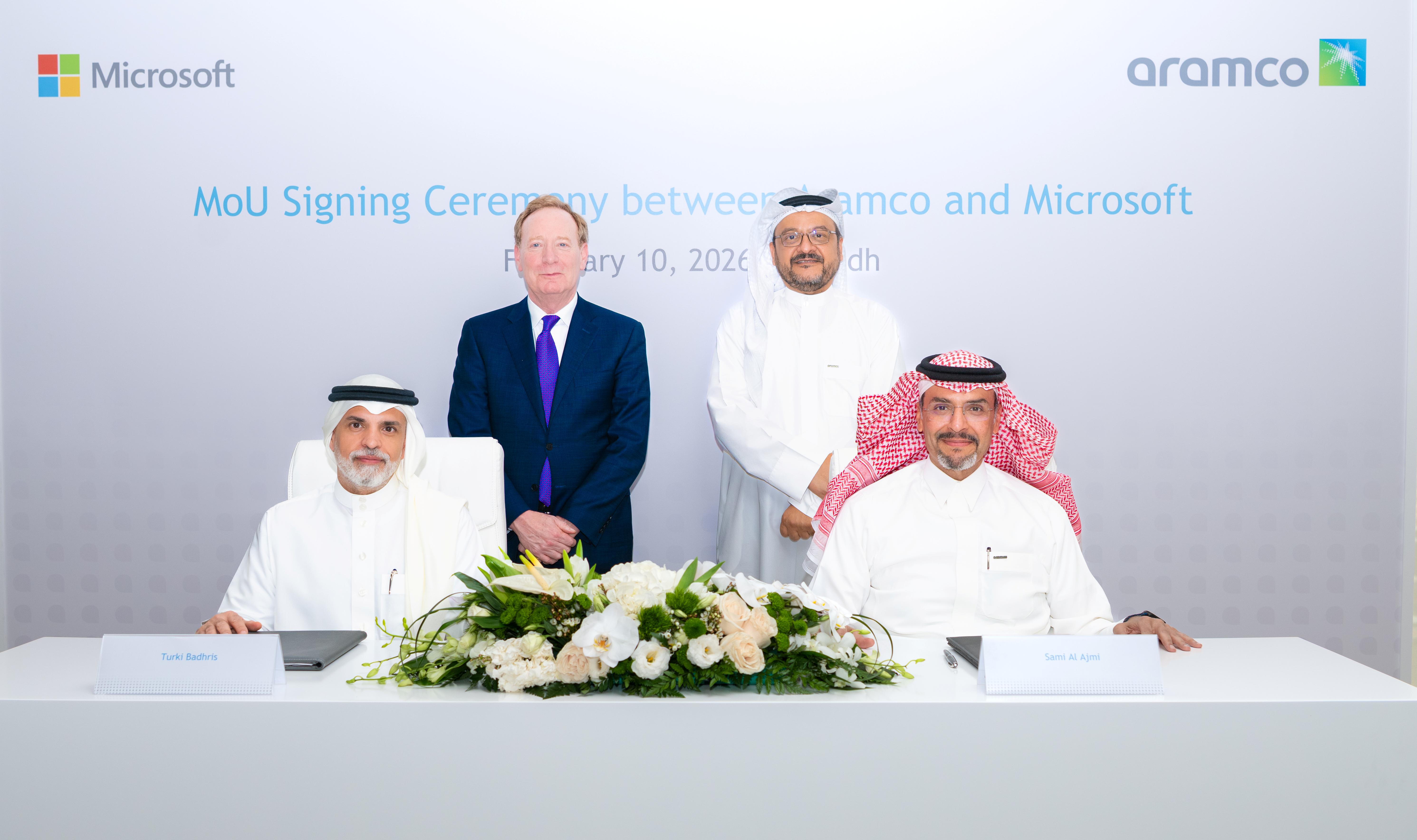 Aramco signs MoU with Microsoft to help advance industrial AI and digital talent transformation