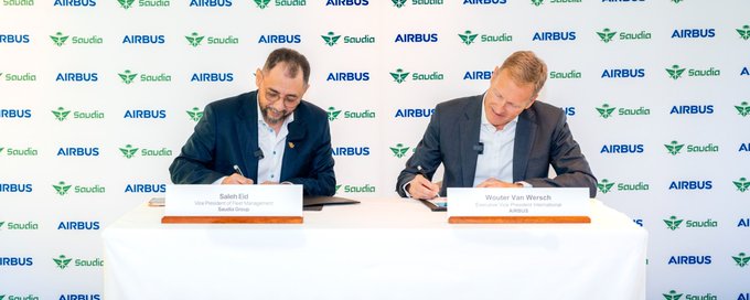 الخطوط السعودية تتسلم أول طائرة ايرباص A321XLR على مستوى الشرق الأوسط وأفريقيا