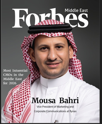 Mousa Bahri, VP at flynas, Named Among Forbes Middle East's Most Influential CMOs for 2026